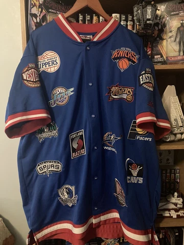 2002-03 NBA Eastern & Western Team Logo Patch Warm-up Jacket Unique Sports 2XL Cover