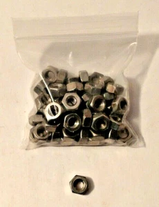 1/4-20 Hex Nuts - Stainless Steel - Pkg Qty: 50 - Picture 1 of 2