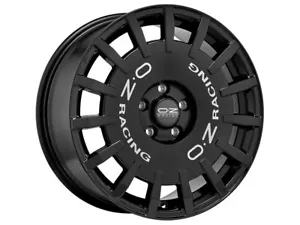 Cerchio in Lega OZ Rally Racing in 7x17 ET35 4x98 Gloss Black Silver Lettering - Imagen 1 de 2
