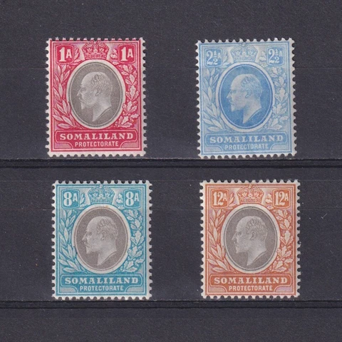 SOMALILAND 1904, SG# 33-40, CV £53, Wmk Crown CA, part set, KEVII, MH Cover