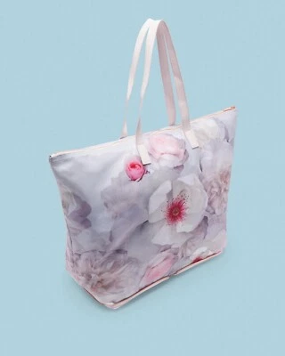 Ted Baker Chelsea Gray Foldaway Shopper Bag - Image 1 of 4