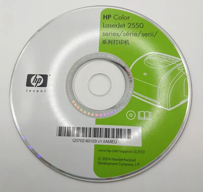 HP Color LaaserJet 2550 Series Printer Software Drivers CD Rom PC 2004 Disc - Image 1 of 2