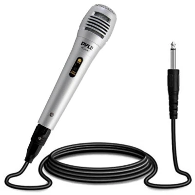 PylePro PDMIK1 Professional Moving Coil Dynamic Handheld Microphone, Silver - Image 1 of 4