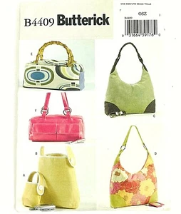 Butterick Pattern B4409 6 Handbags Sewing Pattern Uncut - Picture 1 of 7