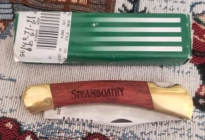 Steamboating SteamboatiN Pocket Knife Barlow ValueLine Stainless Wood Handle NIB - Picture 1 of 5