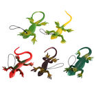 5x Künstliche Reptilien Eidechsen Spielzeug aus Kunststoff für Lernen & Party