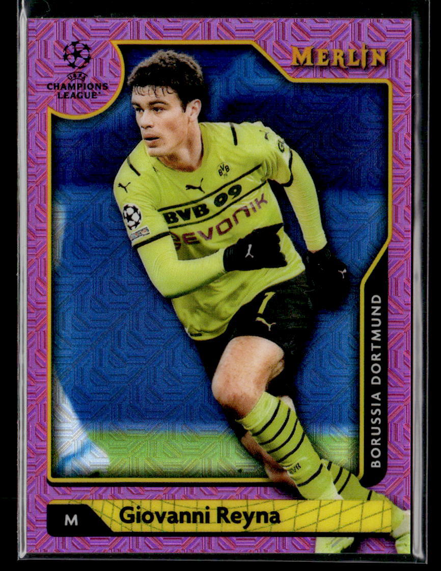 2021-22 Topps Merlin Collection Chrome UCL Giovanni Reyna