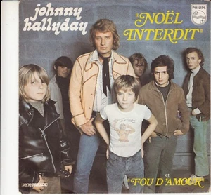 45 T SP JOHNNY HALLYDAY   "NOEL INTERDIT"  - Bild 1 von 2