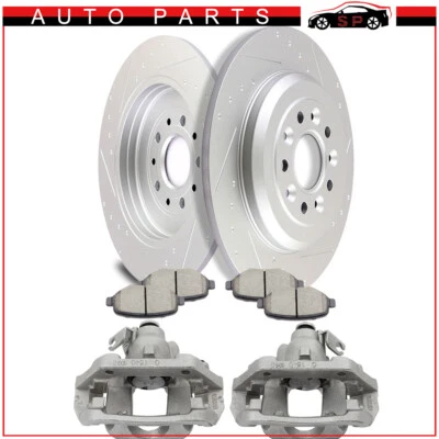 For 2011-2015 Ford Explorer Rear Brake Calipers And Brake Rotors Ceramic Pad Foto 1 de 4