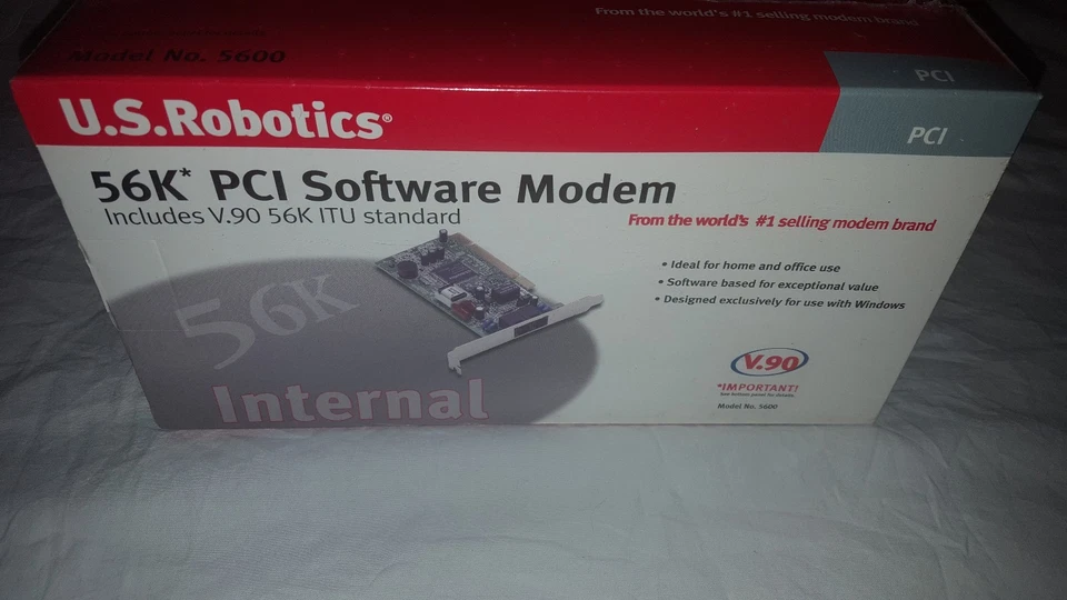 **New** U.S. Robotics USR5600 56K* PCI Software Modem **EL** - Image 1 of 4