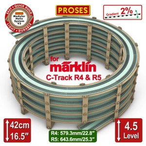 Proses 4,5 Level Double Track Helix für Märklin C-Gleis R4/R5 (Farbverlauf %2) - Bild 1 von 4