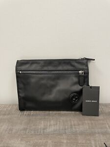 Giorgio Armani Men's Leather Clutch Bag Brand New