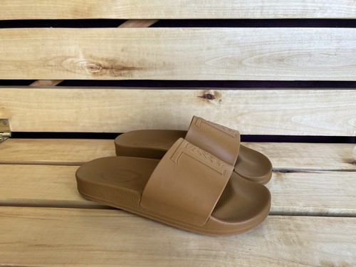 TOD’S Sandali da uomo logo senape in rilievo scorrevole taglia UK 8 US 9 EU 42 (Fit 41)