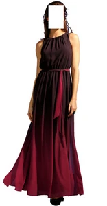 Apart Chiffon Abend Kleid schwarz-rot Gr. 42, Gr. 44 0319874947 - Picture 1 of 5