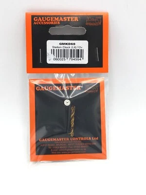 Gaugemaster Kestrel N Gauge - GMKD60 Illuminated (Lit) Station Clock 12v - Image 1 of 2