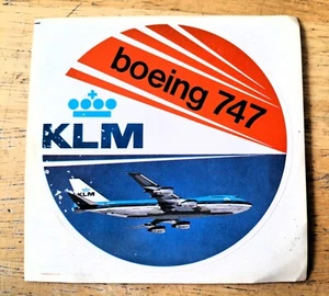 Adesivo KLM Boeing 747 diametro 4 pollici - Foto 1 di 2