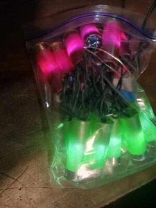 dark red & light green shell lights 20 lights - Picture 1 of 2