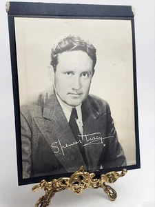 Vintage Spencer Tracy signiertes Schwarz-Weiß-Foto 8 x 10/Hollywood-Schauspieler/Mitte des Jahrhunderts  - Bild 1 von 4