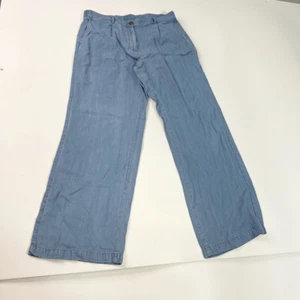 J.Jill Denimhose Damen 8 blau breite Beintaschen Gürtelschlaufen lässig - Bild 1 von 11