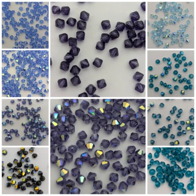 Preciosa Bicone Beads, 3mm, 4mm, Czech Glass - Image 1 of 4
