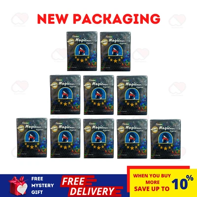 10 CAJA (60 sobres) tejido antiséptico Super Magic Man eyaculación retardada más larga Foto 1 de 4