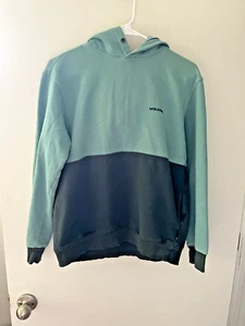 FANTASTICO! Felpa con cappuccio Volcom SMALL divisa verde menta verde scuro - Foto 1 di 5
