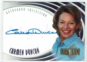 Farscape Through the Wormhole Auto Autograph A35 Carmen Duncan Leslie Crichton - Picture 1 of 2