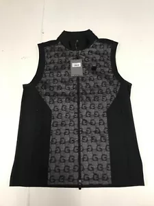 NUEVO CON ETIQUETAS G/Fore Chaleco Cremallera Completa - Gris/Negro - Para Hombre Talla Mediana - Imagen 1 de 4