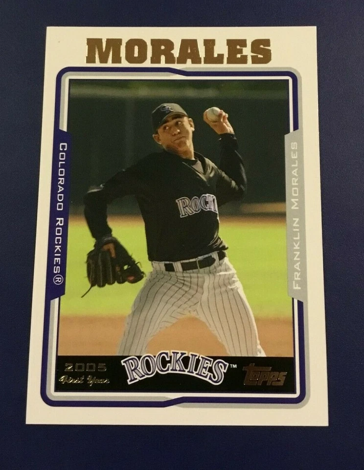 2005 Topps Update # UH306 FRANKLIN MORALES Rookie Colorado Rockies   - Image 1 of 2