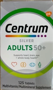 Centrum Silver Adults 50+ Multivitamins Tablet - 125 Tablets - Picture 1 of 2