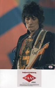 RON WOOD LEGENDARY 'ROLLING STONES' GUITARIST SIGNED PHOTO PAAS - Picture 1 of 2