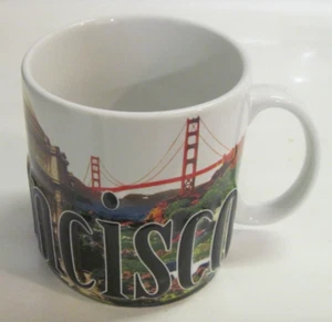SAN FRANCISCO Americaware Mug Embossed RAISED LETTERING City Skyline 2007 - Picture 1 of 7