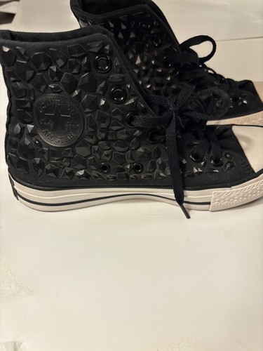 Scarpe da ginnastica basse Converse All Star Chuck Taylor da donna diamanti neri taglia 6