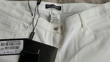 DOLCE GABBANA WOMENS WHITE JEANS NEW WITH TAGS 