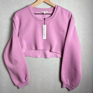 For Love and Lemons Julie For Love and Leisure Sudadera Recortada Púrpura Rosa S - Imagen 1 de 10