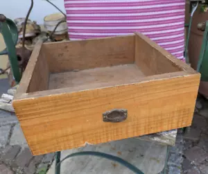 Dekorative kleine alte Schublade Schubkasten Holzkiste Brocante Deko um 1920 - Bild 1 von 8
