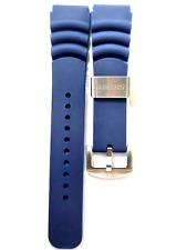 Genuine Seiko Diver's 20 mm Blue Rubber Band Strap