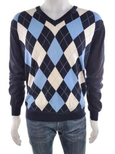 Gant T. M Azul marino Suéter de hombre Algodón 100% Manga larga - Imagen 1 de 5