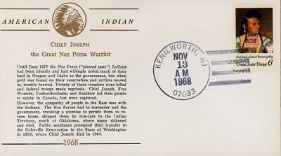 US 1364 Event Cover Von Ohlen American Indian - Image 1 of 2