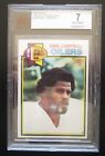 EARL CAMPBELL 79 TOPPS CREAM COLORED BACK ROOKIE CARD  390 BVG 7 NM UNDERGRADED