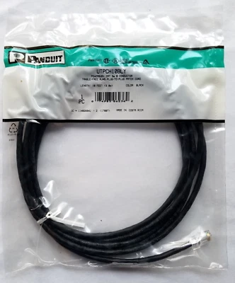 UTPCH10BLY Panduit Copper Patch Cord Category 5e, Black 10 Feet - Image 1 of 4