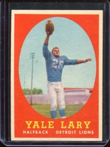 1958 Topps Football # 18 Yale Lary (NM) Near Mint - Picture 1 of 2