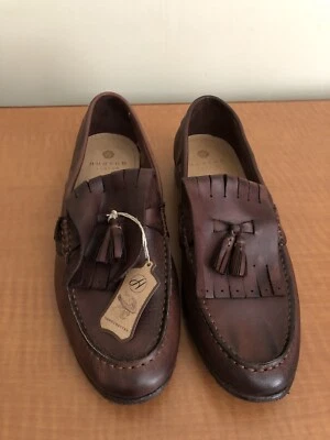 HUDSON LONDON кисточки коричневой кожи мужские туфли размер Европы: 45 США: 12 - Изображение 1 из 4