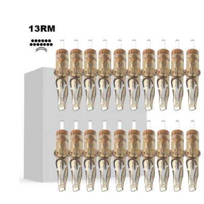 CHUSE Tattoo Nadeln 13RM 20pcs Steril Einweg Nadel Cartridge Needles Round Magnum 0.35