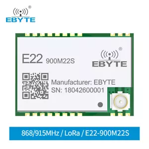 SX1262 LoRa Transceiver 915Mhz E22-900M22S 22dBm SMD IPEX IoT Wireless Module - Picture 1 of 10
