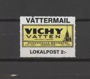 "No: 119583 - SUECIA - LOCALPOST - ""VÄTTERMAIL"" - UN SELLO ANTIGUO - ¡SIN USAR!¡! - Imagen 1 de 1