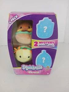 Squishmallows Squishville Scrumptious Squad Mystery 4-Pack Mini Plush Set - Picture 1 of 4