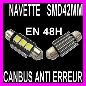 C5W 42MM 3 LED SMD ERROR FREE CANBUS BULB - Picture 1 of 1