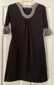 TRACY NEGOSHIAN Dress Size XS Black ¾ Sleeve Pocket Round Neck Women's - Picture 1 of 7