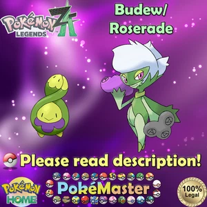💚Shiny Non-shiny Alpha Budew Roserade 6IV💚Pokémon Legends: Z-A (💯Legal) - Imagen 1 de 1